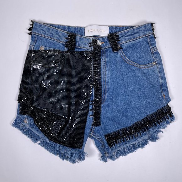 LOULOU The Brand Denim Shorts - Picture 3 of 8